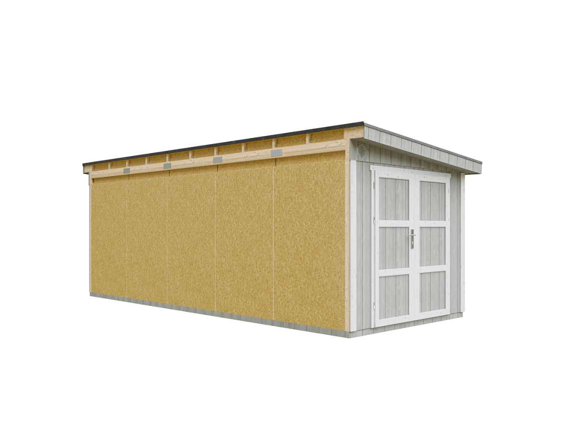 Casa De Jardim Qualidade Premium 14,30 M² A231x248x648cm Timbela M941 Tundra Grey