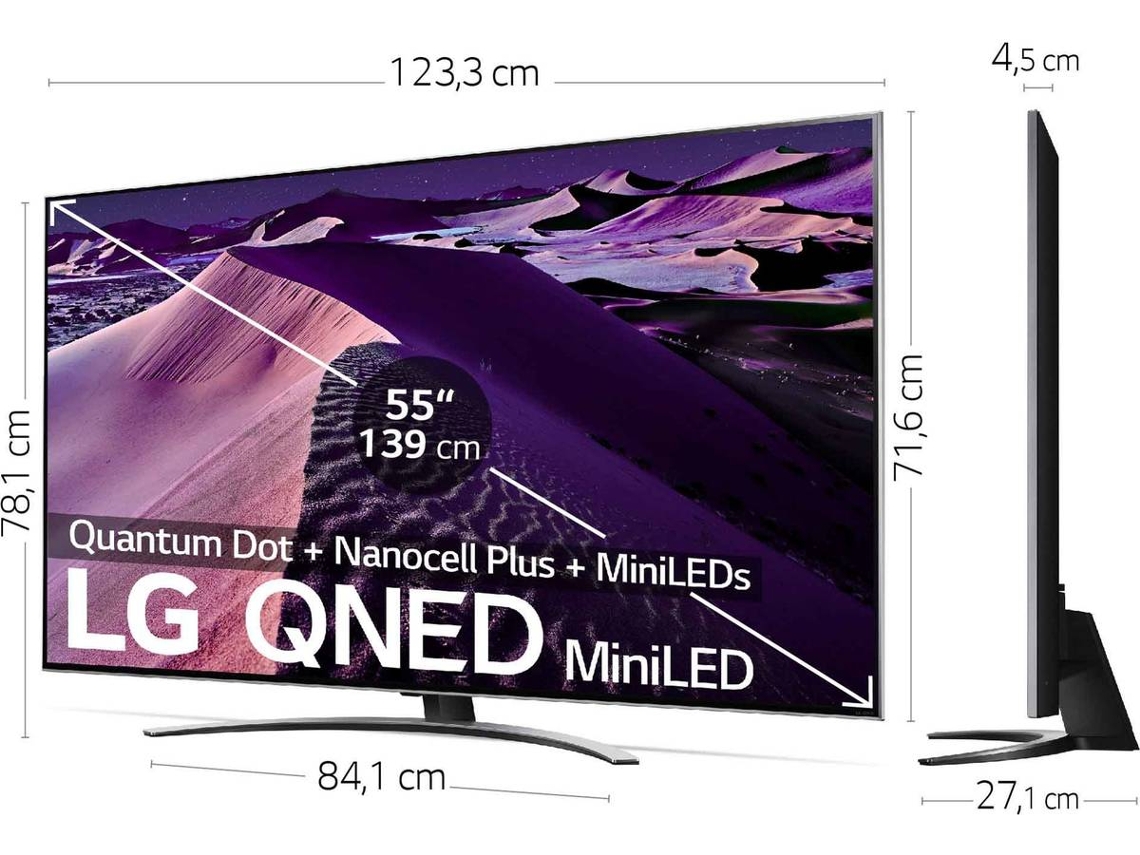 TV LG 55QNED876QB (QNED - 55'' - 140 cm - 4K Ultra HD - Smart TV)