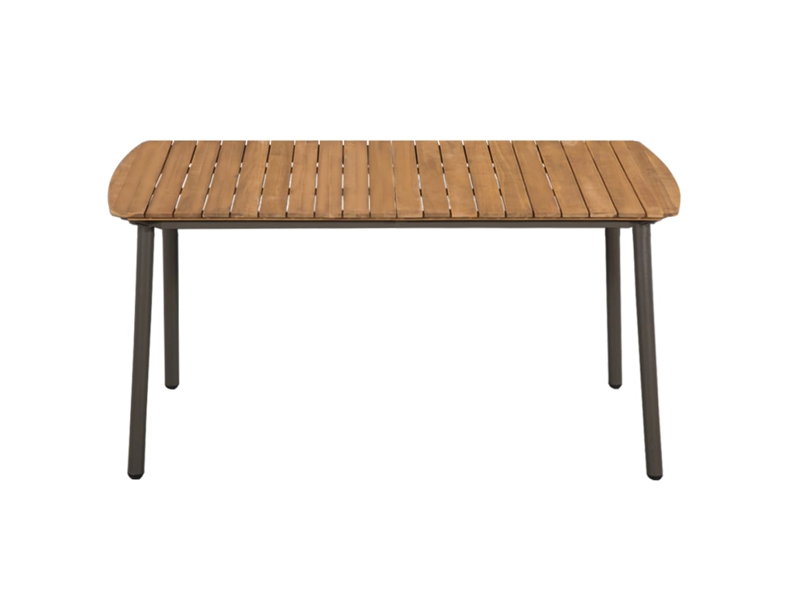 Mesa de jardim VIDAXL Marrom Madeira (150x90x72 cm)