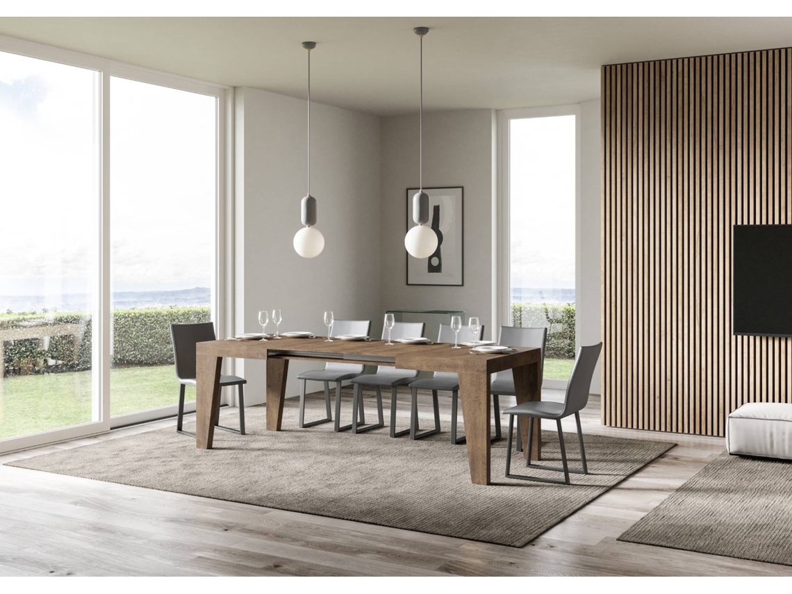 Mesa de Jantar Extensível 90X140/244 Cm Naxy Nogueira