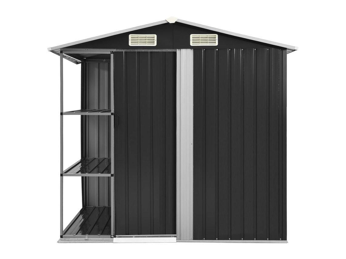 Abrigo MAISON EXCLUSIVE com Prateleiras 205x130x183 cm Ferro Antracite