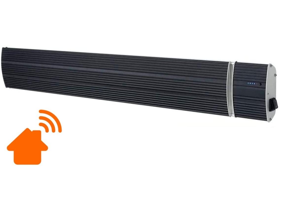 Sined HEAT BLACK 1500 WIFI Painel Radiante Cerâmico Infravermelho 1500W, Preto