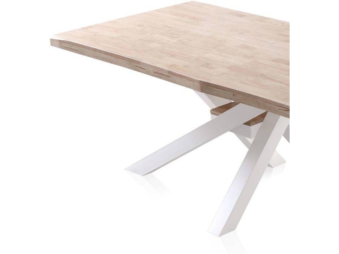 Mesa de Refeição DUEHOME Xena (Castanho - Madeira e Metal - 100 x 76 cm)