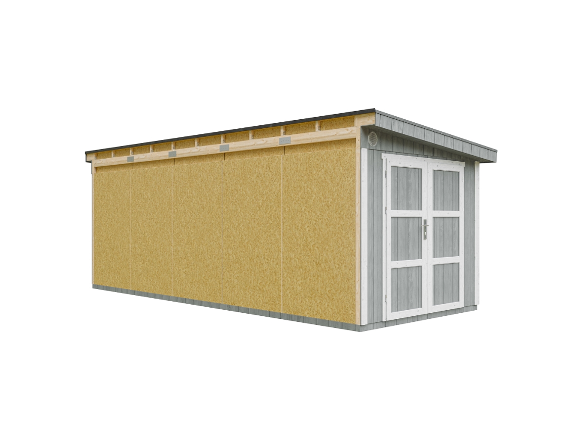 Casa De Jardim Qualidade Premium 14,30 M² A231x248x648cm Timbela M941 Cavern Steel