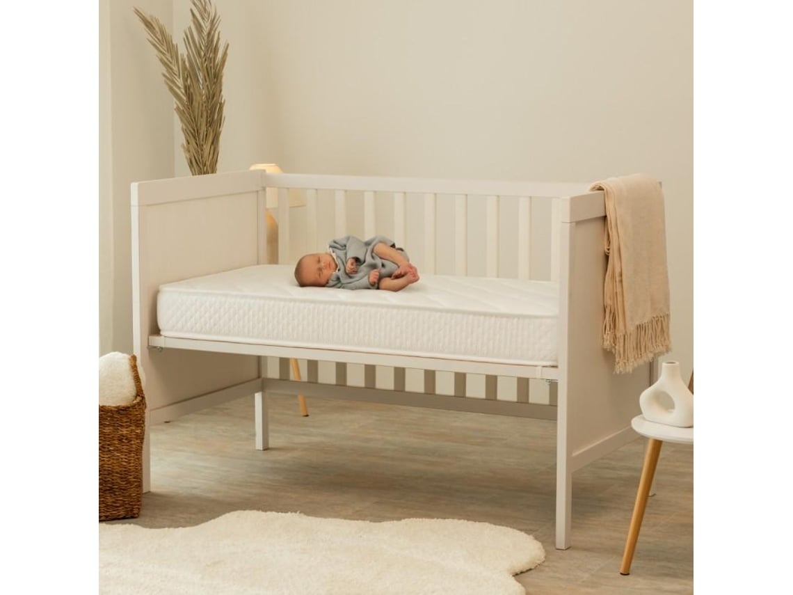Colchão de Berço NALUI Baby One + Protetor de Colchão Tencel (70x140 cm - Altura: 12 cm)