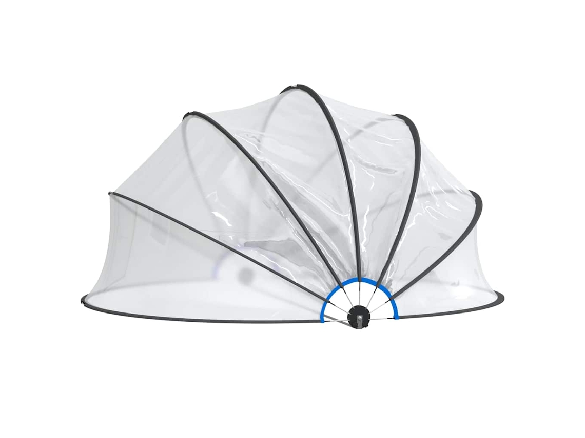 Cúpula De Piscina Redonda 406x203 Cm Pvc