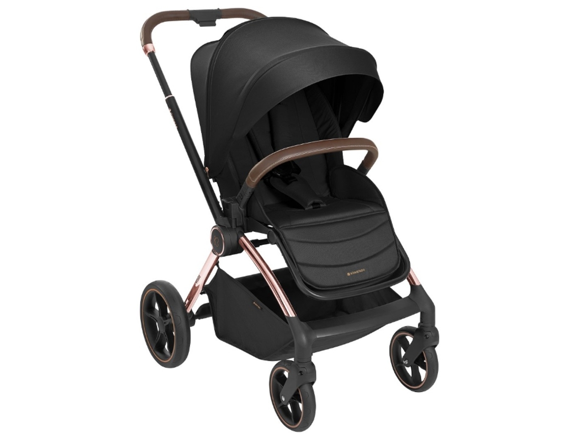 Carrinho de Bebé com Alcofa 2 em 1 KIKKA BOO Kara Negro