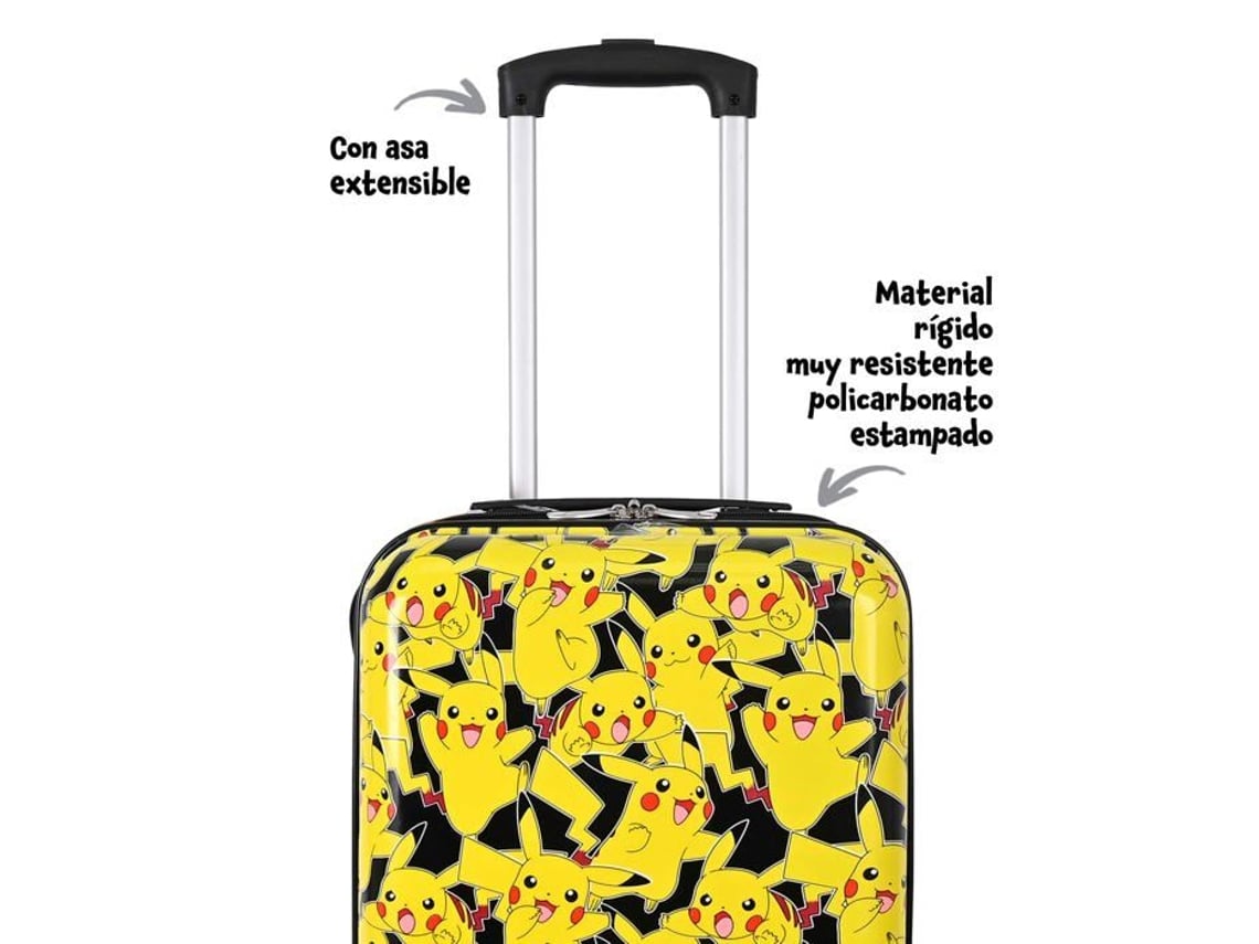Valise De Cabine - Toybags - T973-971 - Pokémon - 4 Rodinhas - Rígida - 50x34x21 Cm