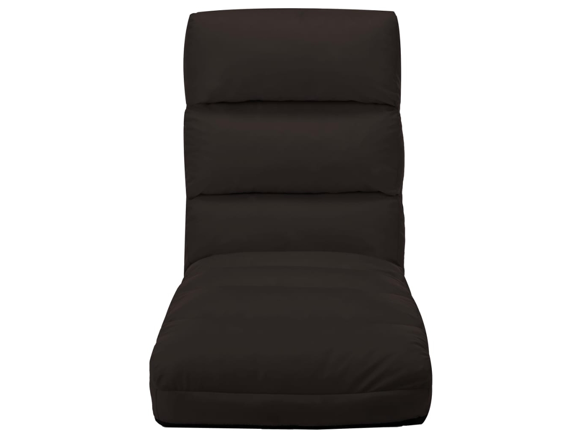 Chaise longue VIDAXL Marrom Couro Artificial (175x56x20 cm)