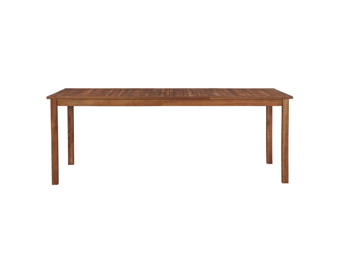 Mesa De Jardim 200x100x74 Cm Madeira De Acácia Maciça