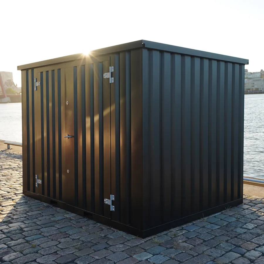 Abrigo FOCO 3x2 Porta Dupla Comprido Em Preto