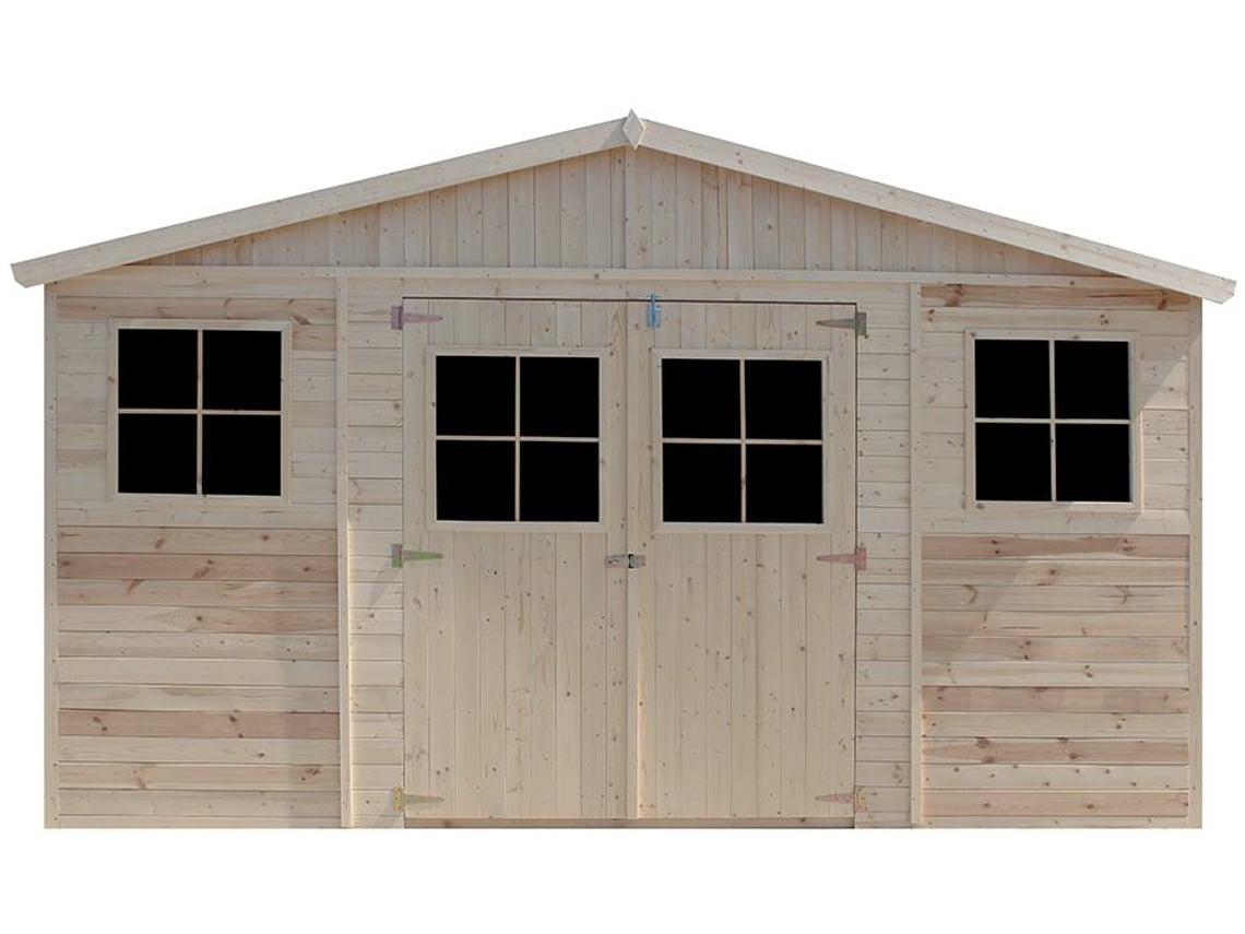 Abrigo de Madeira TIMBELA M333 + M333G com Chão (20 m² - 246x418x522 cm)