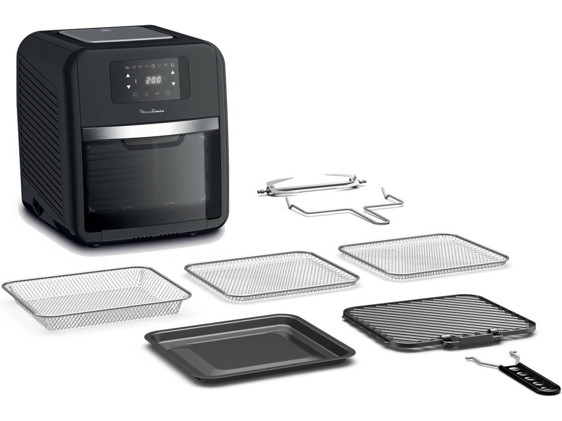 Fritadeira sem Óleo MOULINEX & Easy Fry Oven & Grill & AL501810 (11 L - Preto)