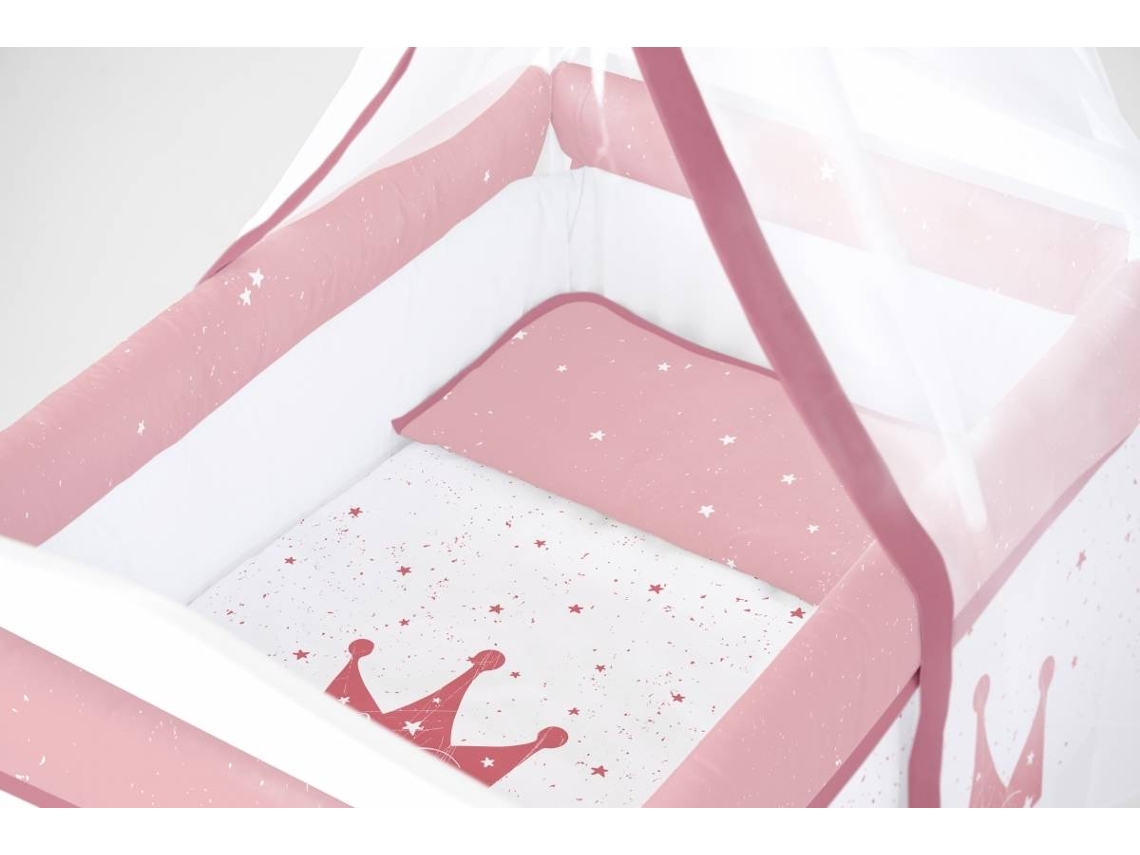 Mini Berço e Têxtil TANUKI Princess Multicolorido (57x25x82 cm)