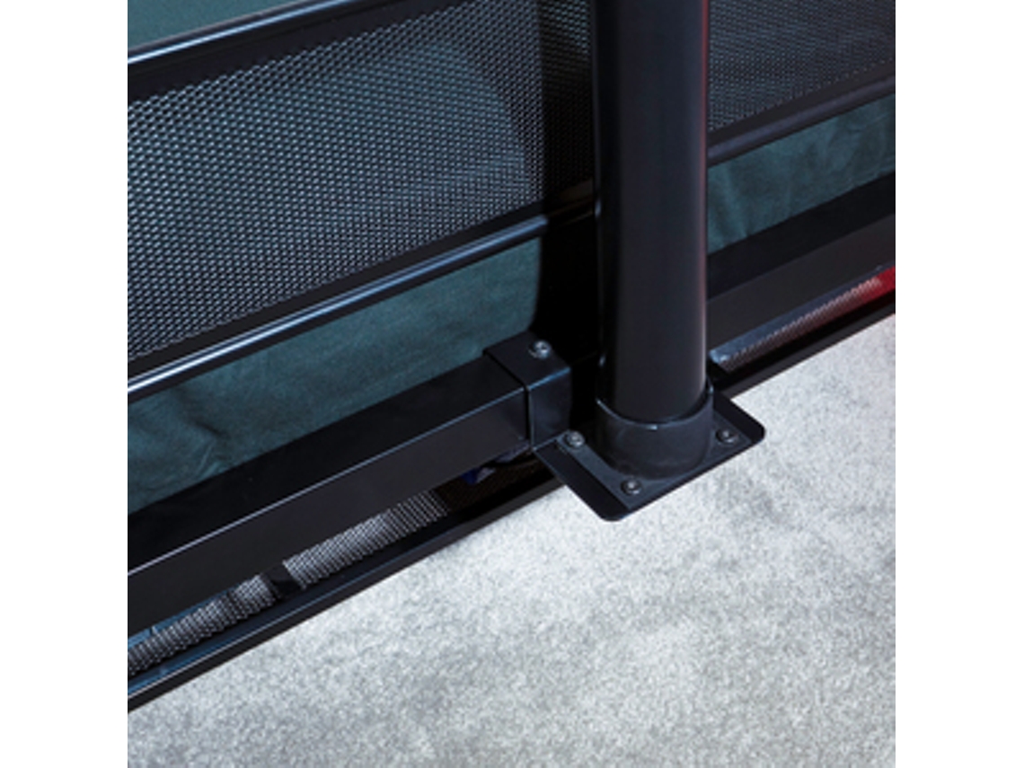 Cama de Solteiro Gaming Padrão Retangular X ROCKER Metal Preto (96x204 mm)