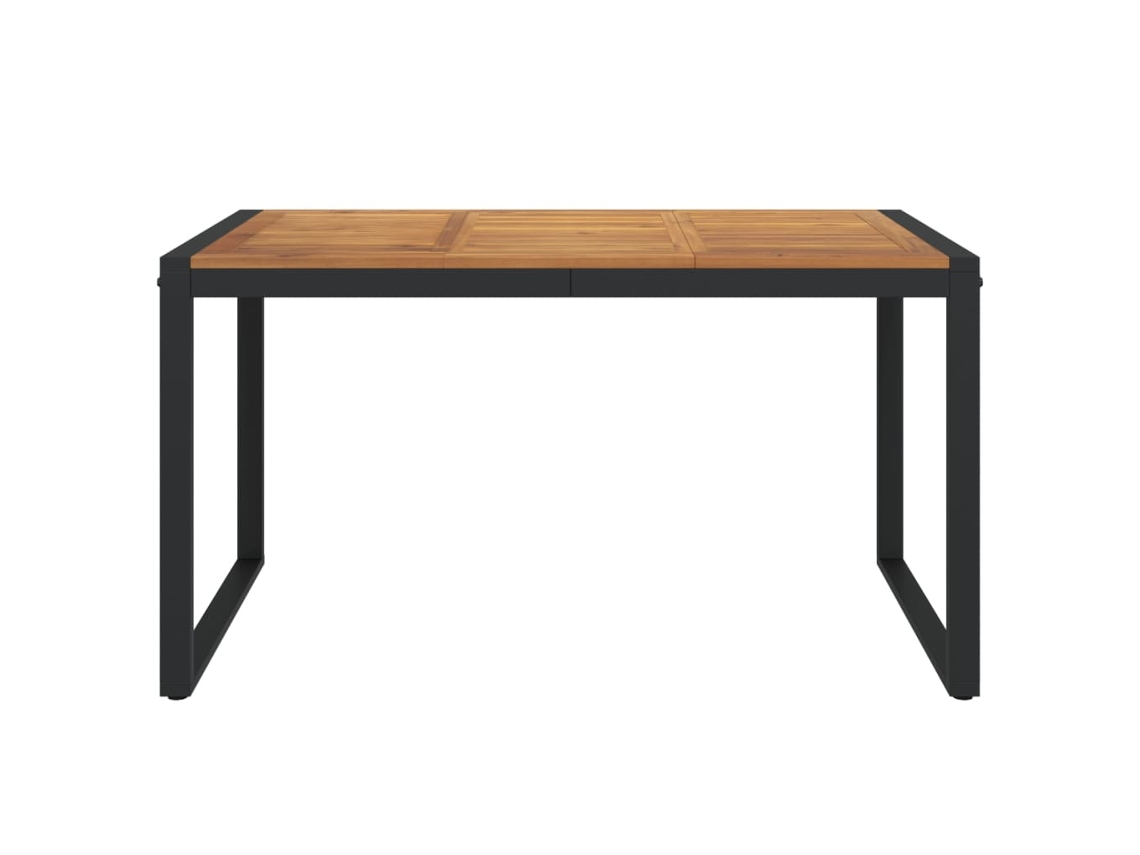 Mesa Jardim C/ Pernas Em Forma De U 140x80x75 Cm Acácia Maciça Lovely Home