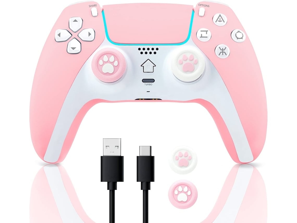 Controlador Ps4 Sem Fio Compatível com Playstation 4 Pro Slim Pc Substituição Remota Gamepad Acessórios para Jogos Joystickr com Cabo Tipo C