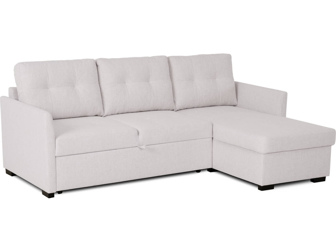 Sofá Cama BUDWING Enzo (218 x 152 x 88 cm - Bege)