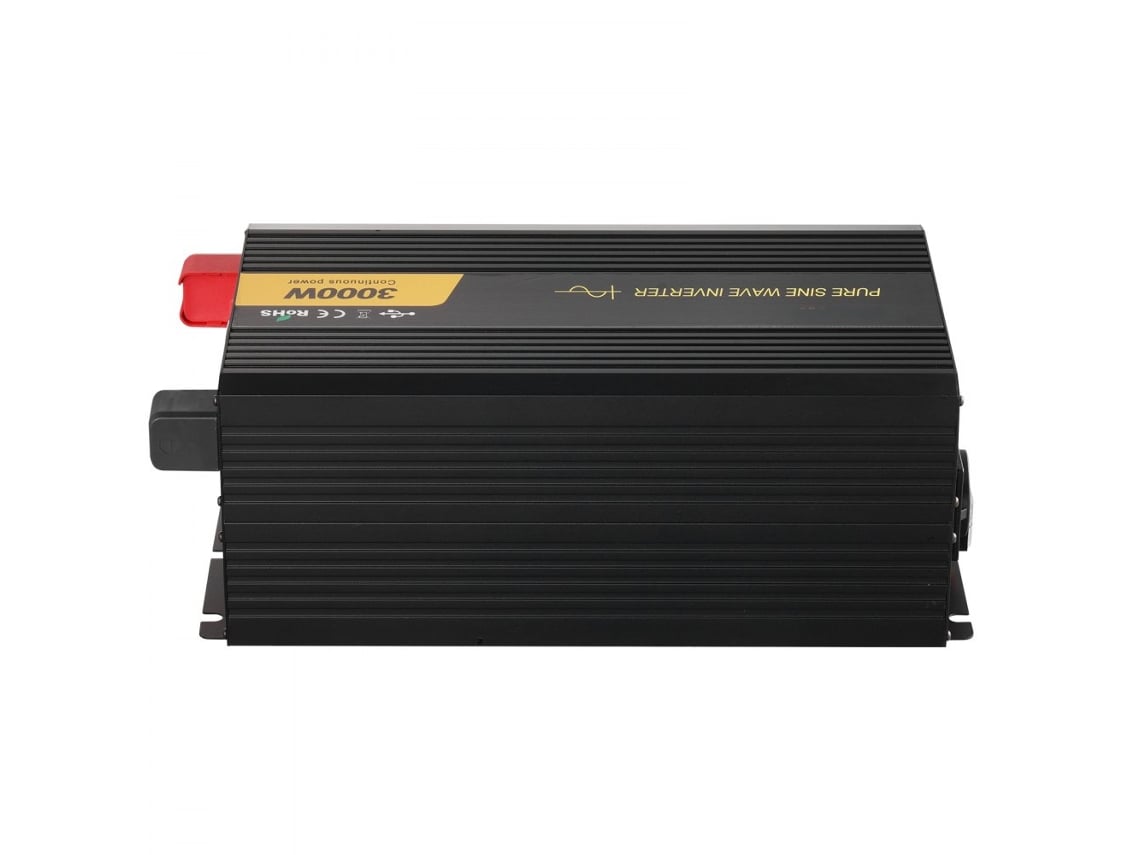 Inversor De Onda Pura 3000w 24v Para 230v Com 4 Tomadas E Display Tekmaquinas