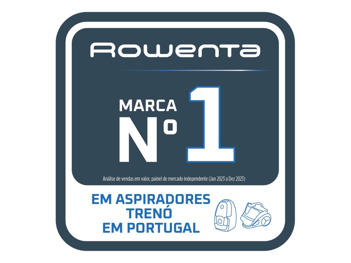 Aspirador sem Saco ROWENTA Silence Force Cyclonic Effitech Parquet RO7936EA (59 dB - Depósito 2.5 L)