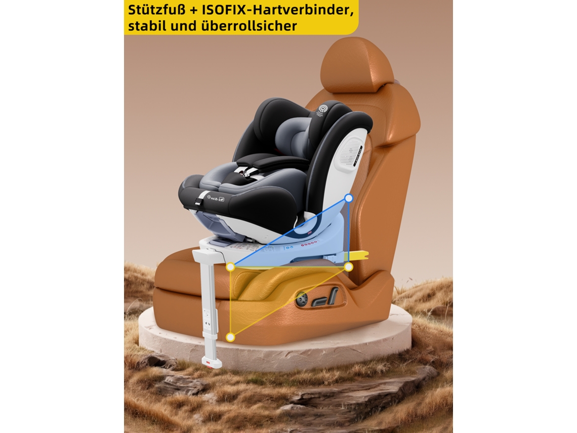 Cadeirinha Para Crianã§a, Rotaã§ã£o De 360â°, Instalaã§ã£o Isofix, Cinto De 5 Pontos, Certificada Ece R129, Adequada Para 0 12 Anos Oem