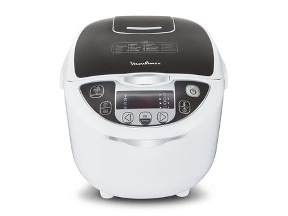 Moulinex Mk708E10 Panela Elétrica Multiúsos 5 L 750 W Cinzento Branco