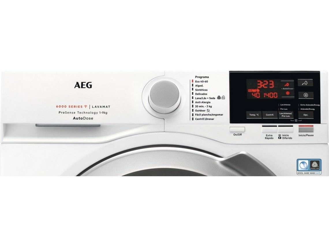 Máquina de Lavar Roupa AEG AutoDose L6FBG942Q (9 kg - 1400 rpm - Branco)