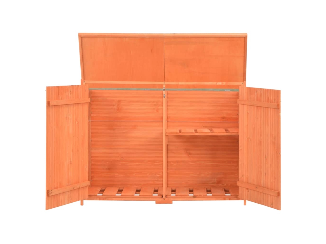 Abrigo de Madeira VIDAXL Brown (128x42x91 cm)