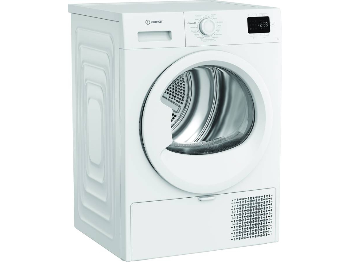 Máquina de Secar Roupa INDESIT CYD84DWWSPT (8 kg - Bomba de Calor - Branco)