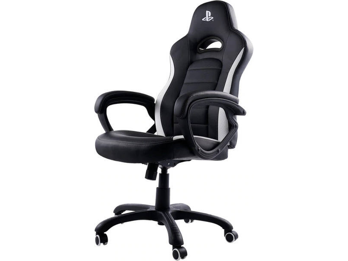 Cadeira Gaming NACON Playstation (Até 110 kg - Preto e Branco)