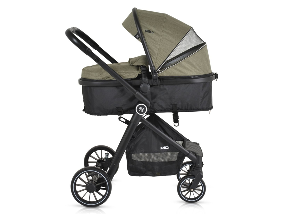 Carrinho de Bebê Duo Conversível Rio Até 22 kg Da MONI Green