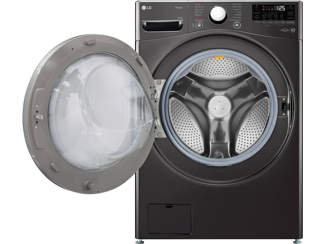 Máquina de Lavar Roupa LG F0P3CYV2E (20 kg - 1000 rpm - Black Steel)