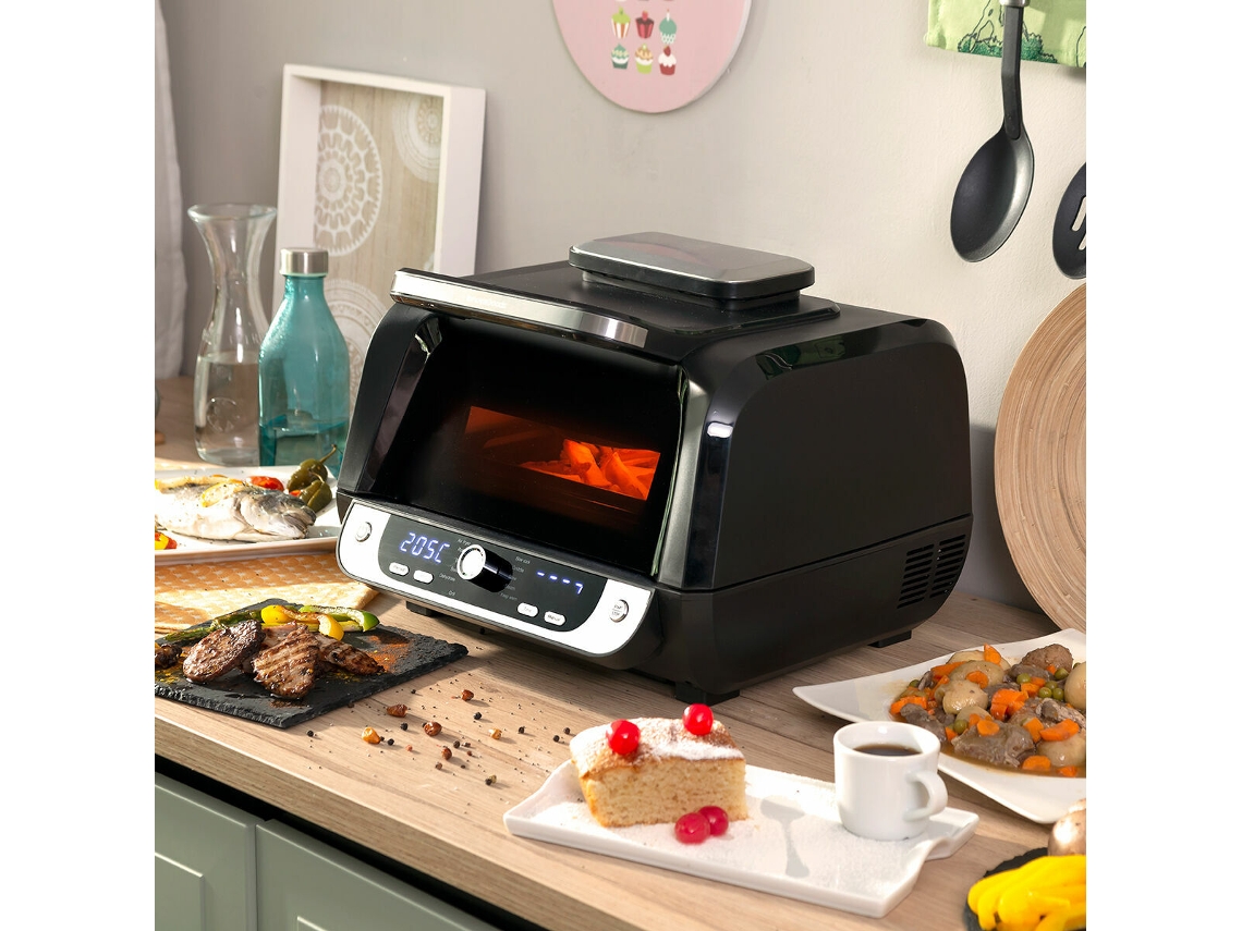 Fritadeira sem Óleo com Grill INNOVAGOODS Air Fryer Fryinn 12-In-1 6000 (6 L - Preto/Inox)