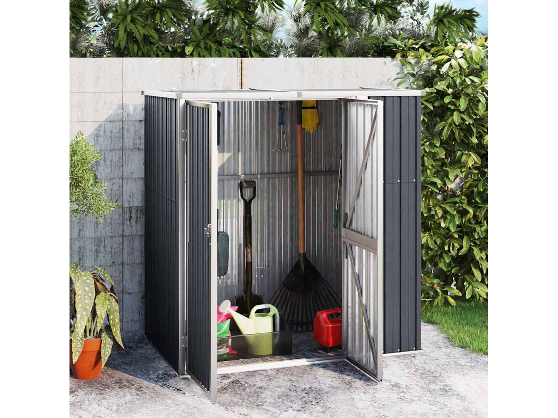 Abrigo VIDAXL Para Ferramentas Antracite Aço (161x89x161 cm )