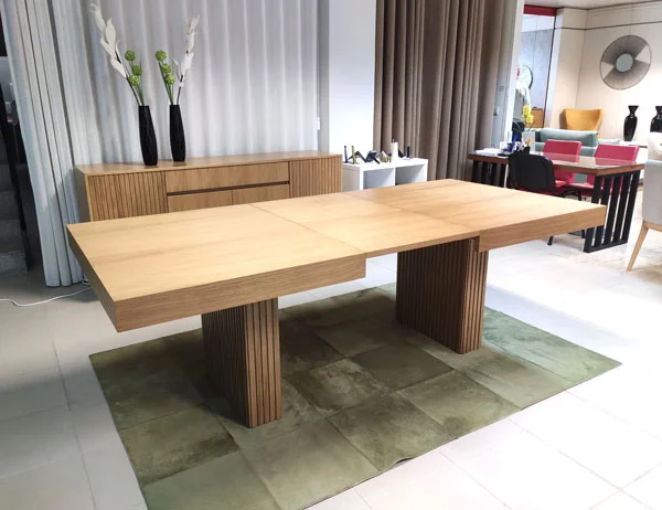 Mesa de Refeição CRISPALMOVEL Andrea (Castanho - Madeira - 180 x 110 cm)