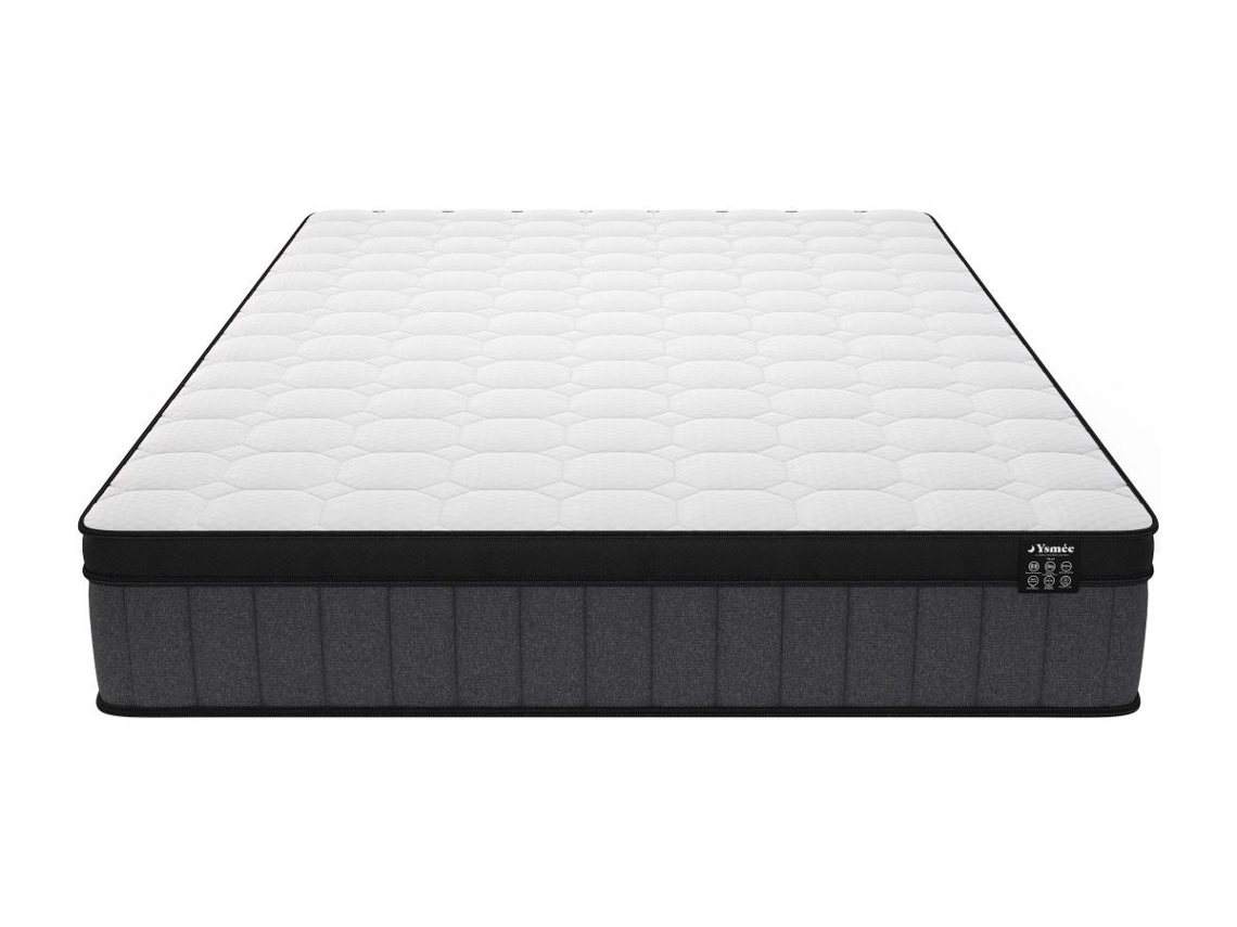 Sommier com Colchão Cofre Tolca VENTEUNIQUE Tecido Branco (160x200cm)