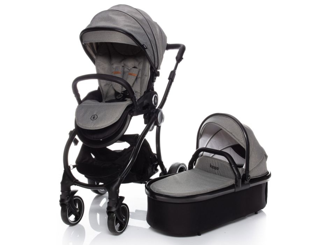 Carrinho de Bebé ZOPA 3 In 1 Mystic (Cinzento)