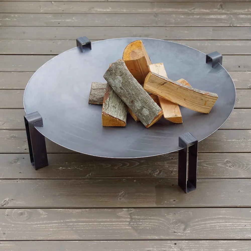 Braseiro Contemporâneo Maar Acabamento Inox Pequeno Arpe Studio