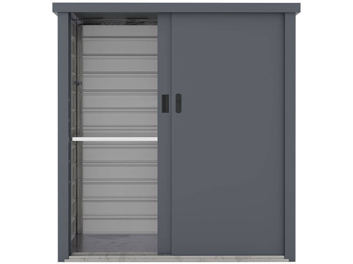 Armário de Exterior VENTE UNIQUE Reivax (Cinza Antracite - Metal - 125x80x131 cm)