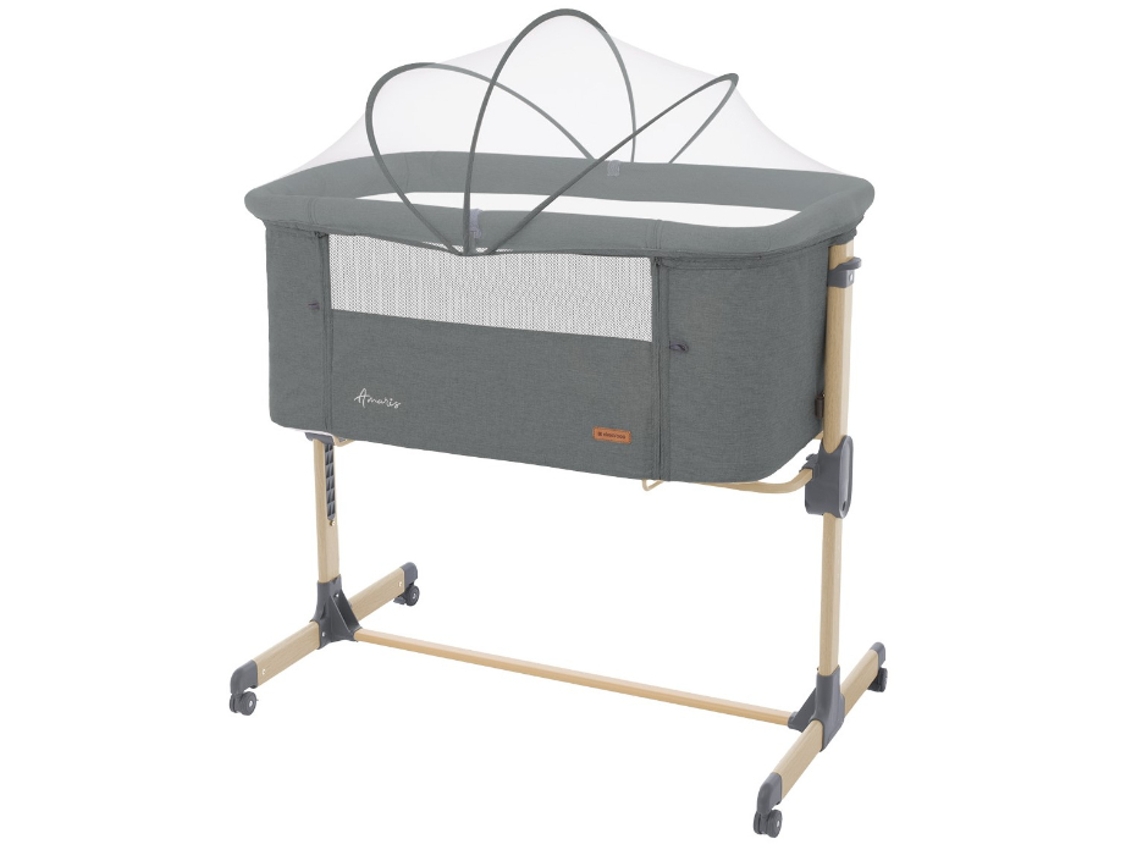 Berço Co-Sleeping KIKKA BOO Amaris Gris Oscuro