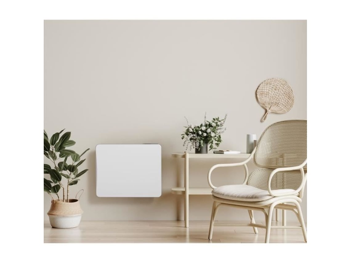 Radiador elétrico de inércia cerâmico branco Warm Tech 1000W, 230V, até 40m³