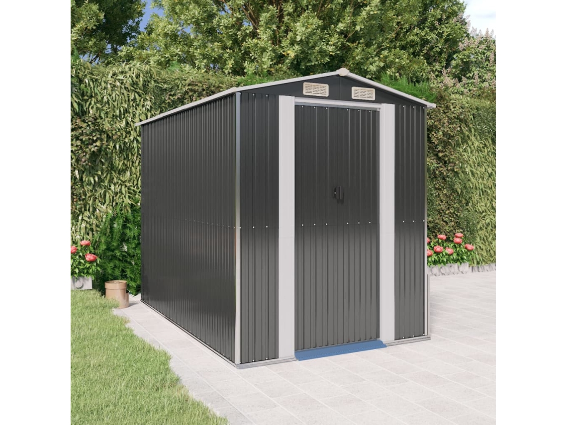 Abrigo VIDAXL Antracite Aço (192x274x223 cm)