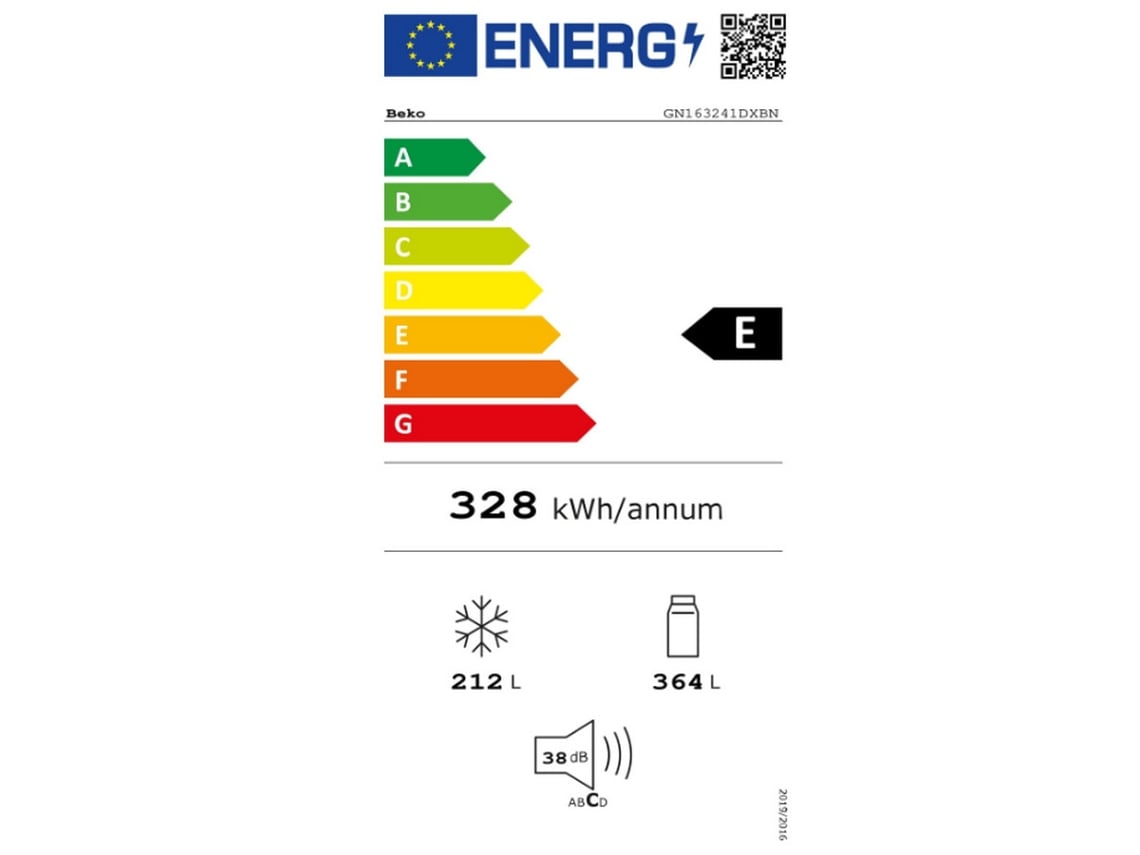 Geladeira Americana 91Cm 576L Sem Gelo Gn163241Dxbn BEKO