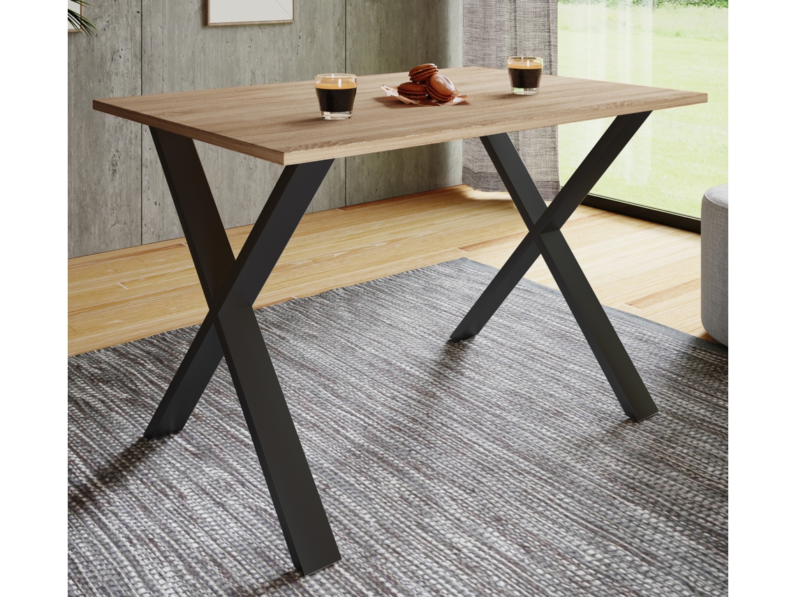 Mesa De Jantar De Madeira Mesa De Cozinha Xona X 140x80 Vcm