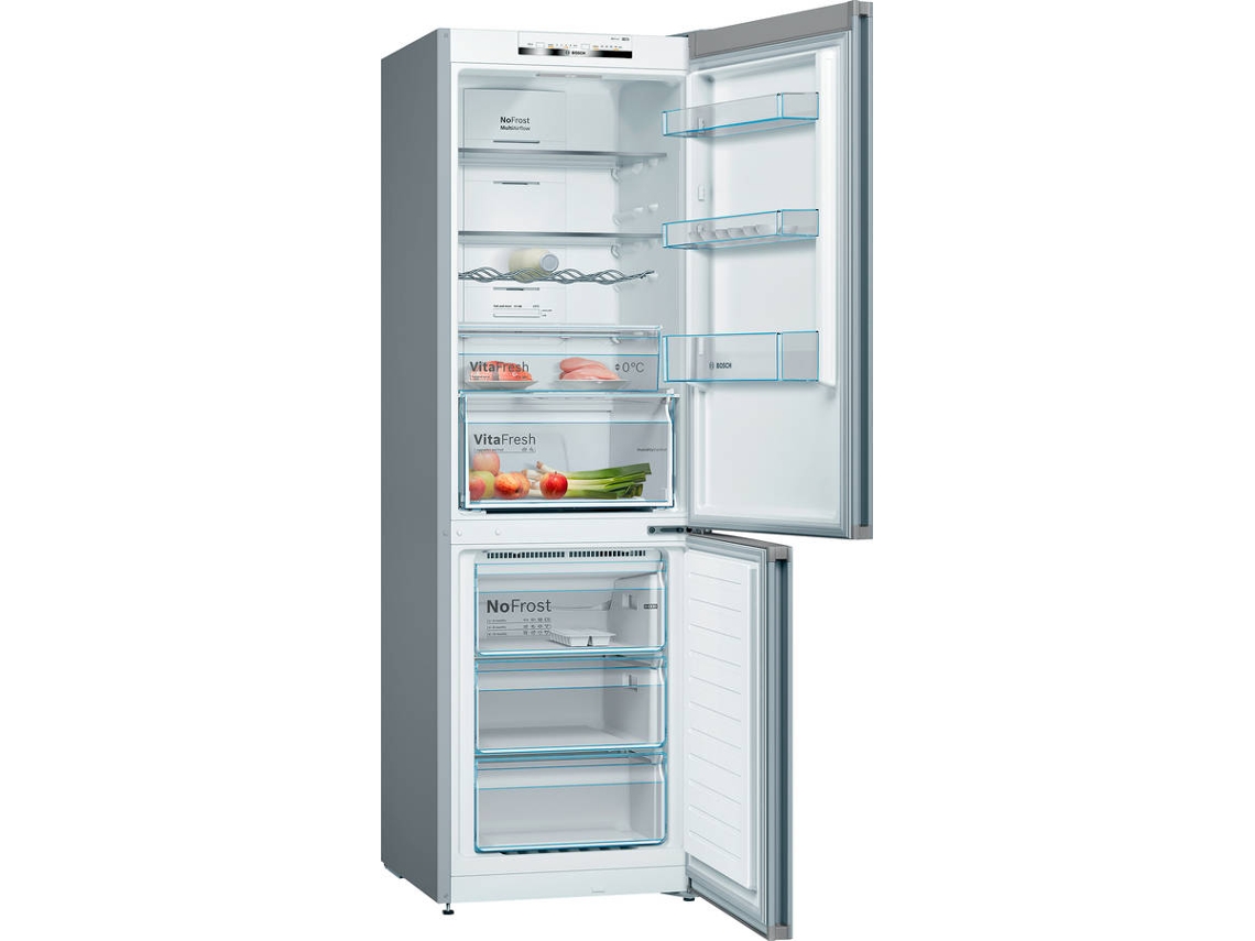 Frigorífico Combinado BOSCH KGN366ICF (No Frost - 186 cm - 326 L - Inox)