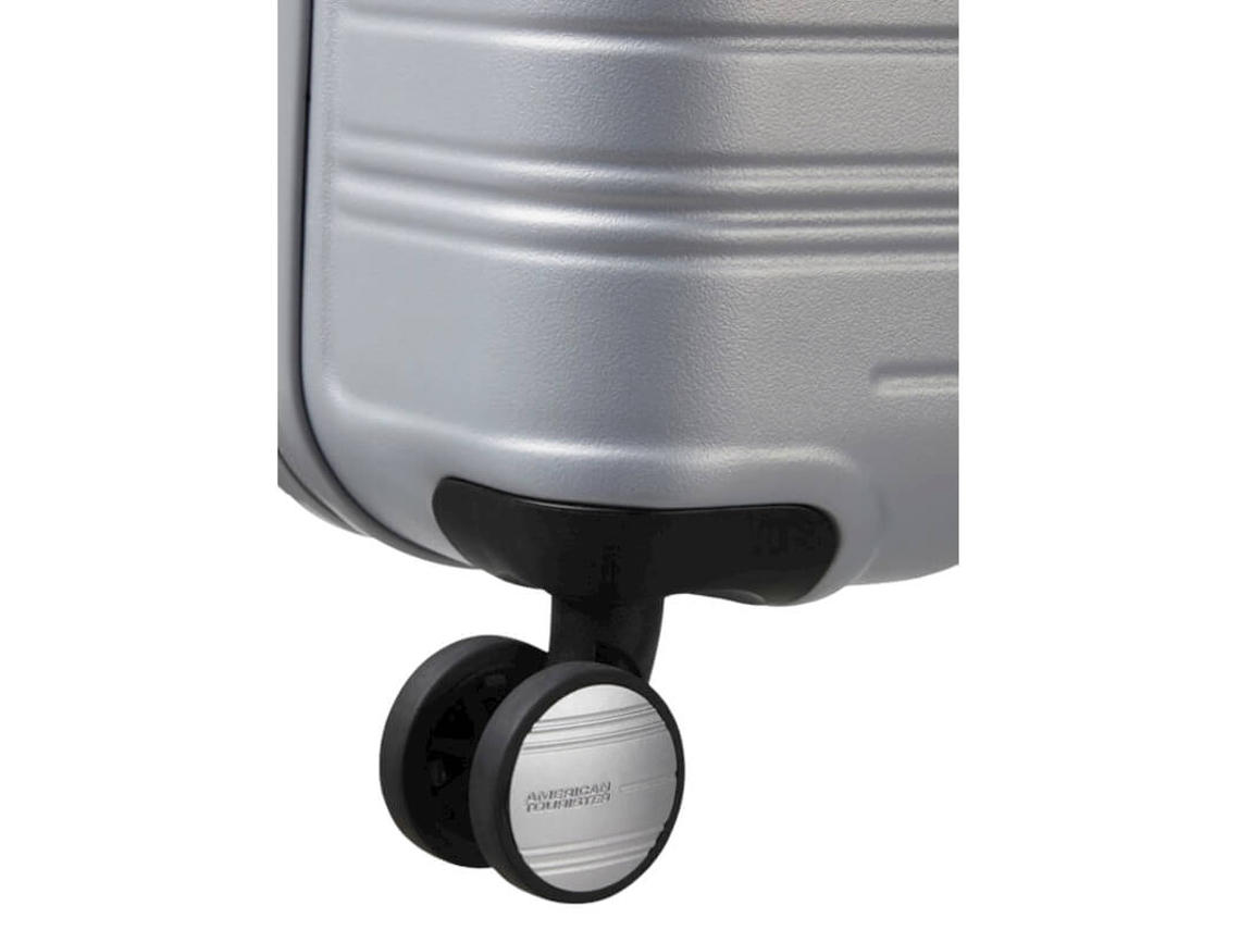 Mala De Viagem Grande 77cm 4r High Turn Prateada American Tourister