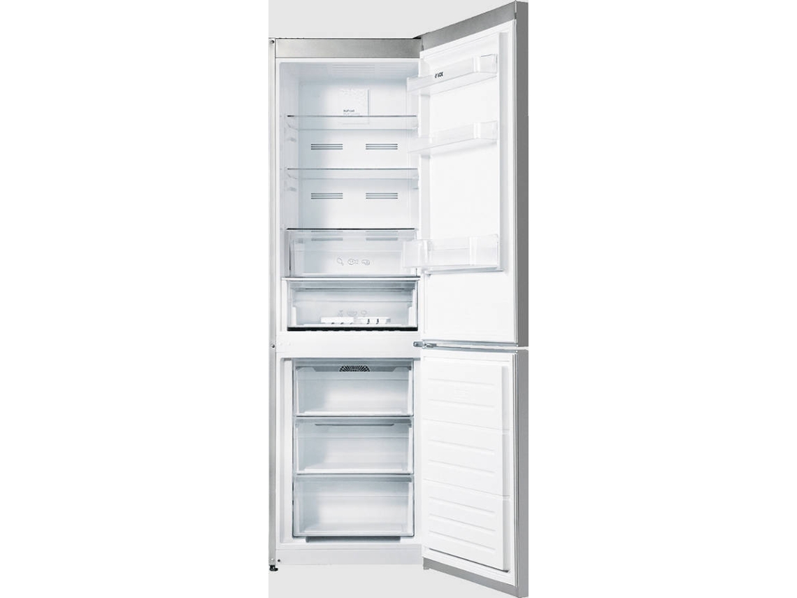 Frigorífico Combinado VOX NF3730IXE (No Frost - 186 cm - 331 L - Cinzento)