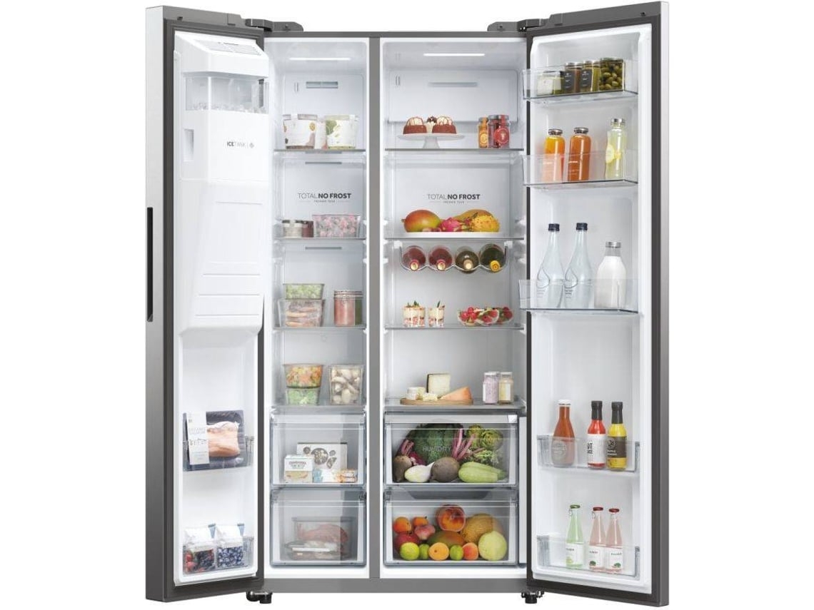 Frigorífico Americano HAIER HSW59F18EIMM (Outlet Grade B - No Frost - 177,5 cm - 601 L - Inox)