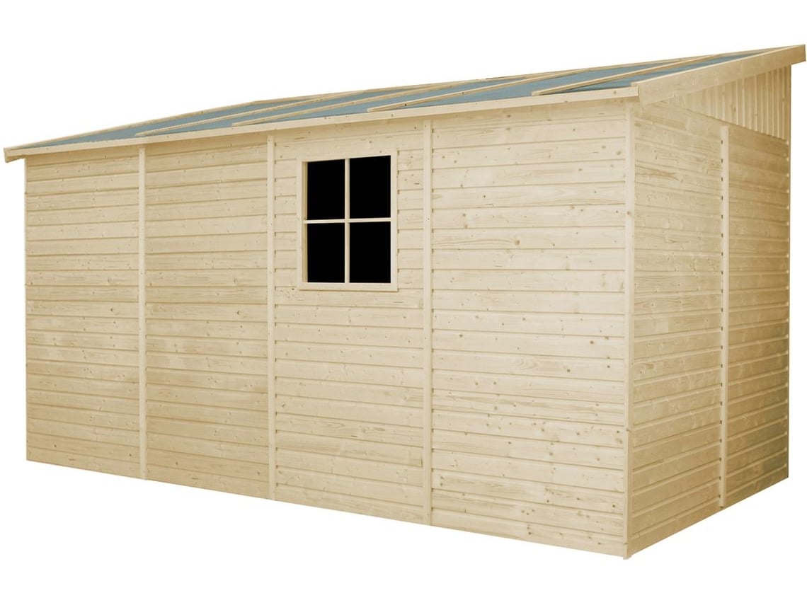 Abrigo de Madeira TIMBELA M340A com Janelas (8 m² - 244x416x218 cm)