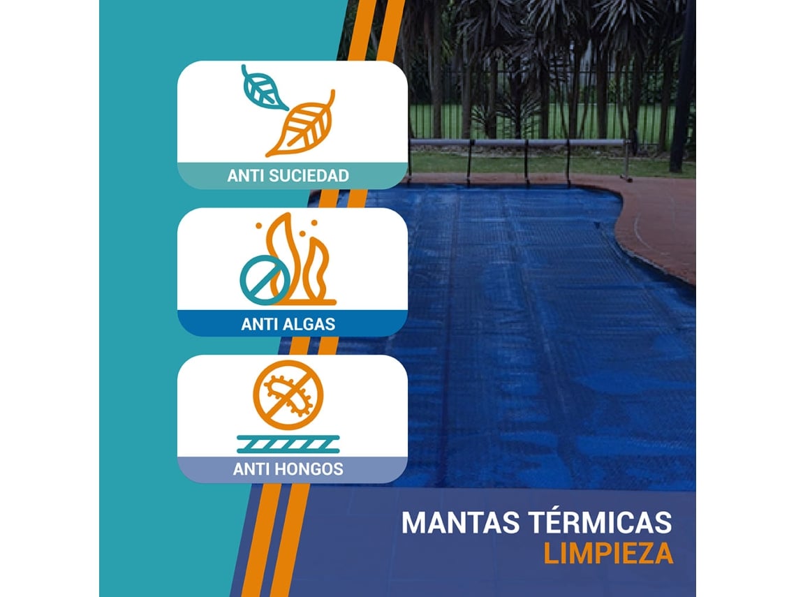 Capa Térmica Piscina Acuabubble Azul 400 Micras 5.50 X 10.50 M PISCIHOGAR